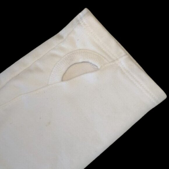 DANSKIN White Zip Up Hooded Sweater Jacket Hoodie Size Large - Picture 4 of 4